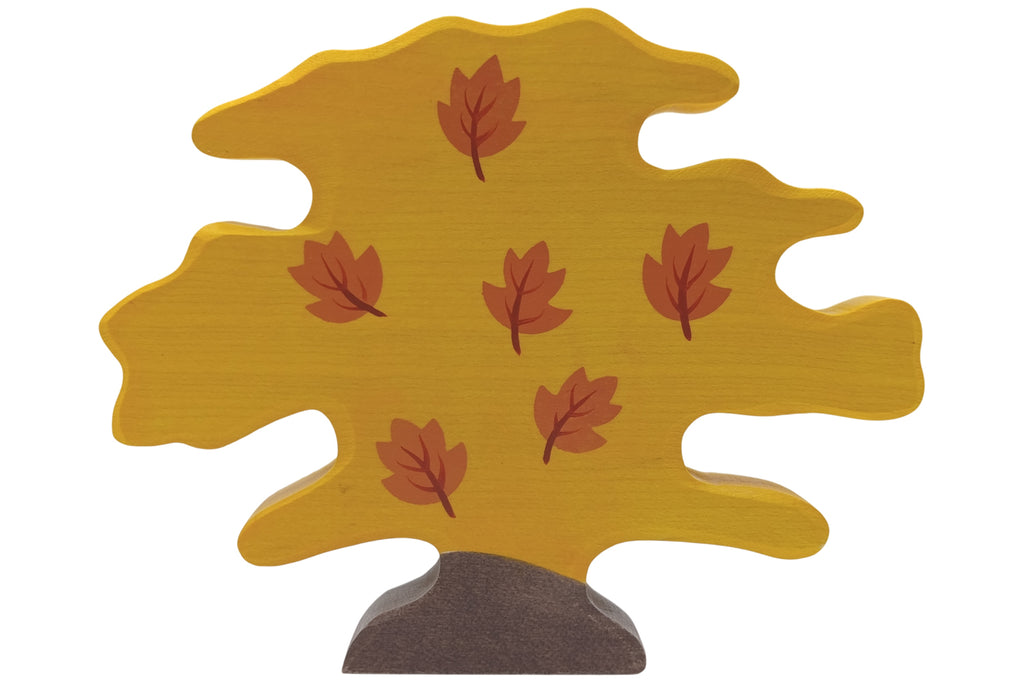Holztiger Ahornbaum klein gelb