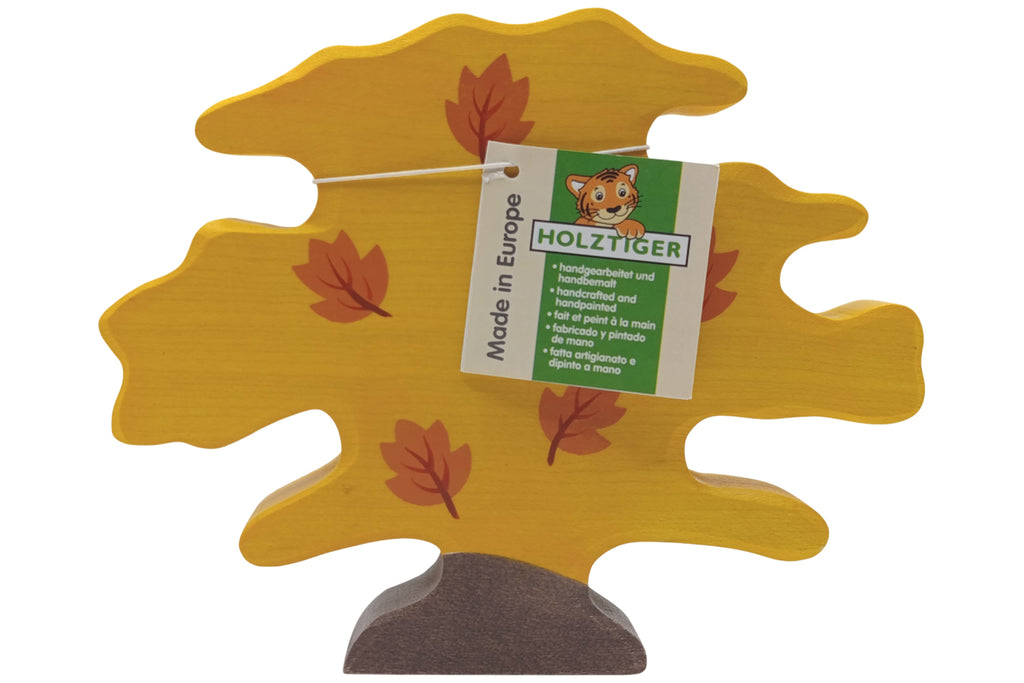 Holztiger Ahornbaum klein gelb
