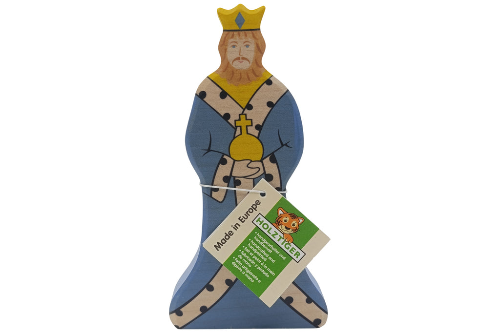 Holztiger Figur König