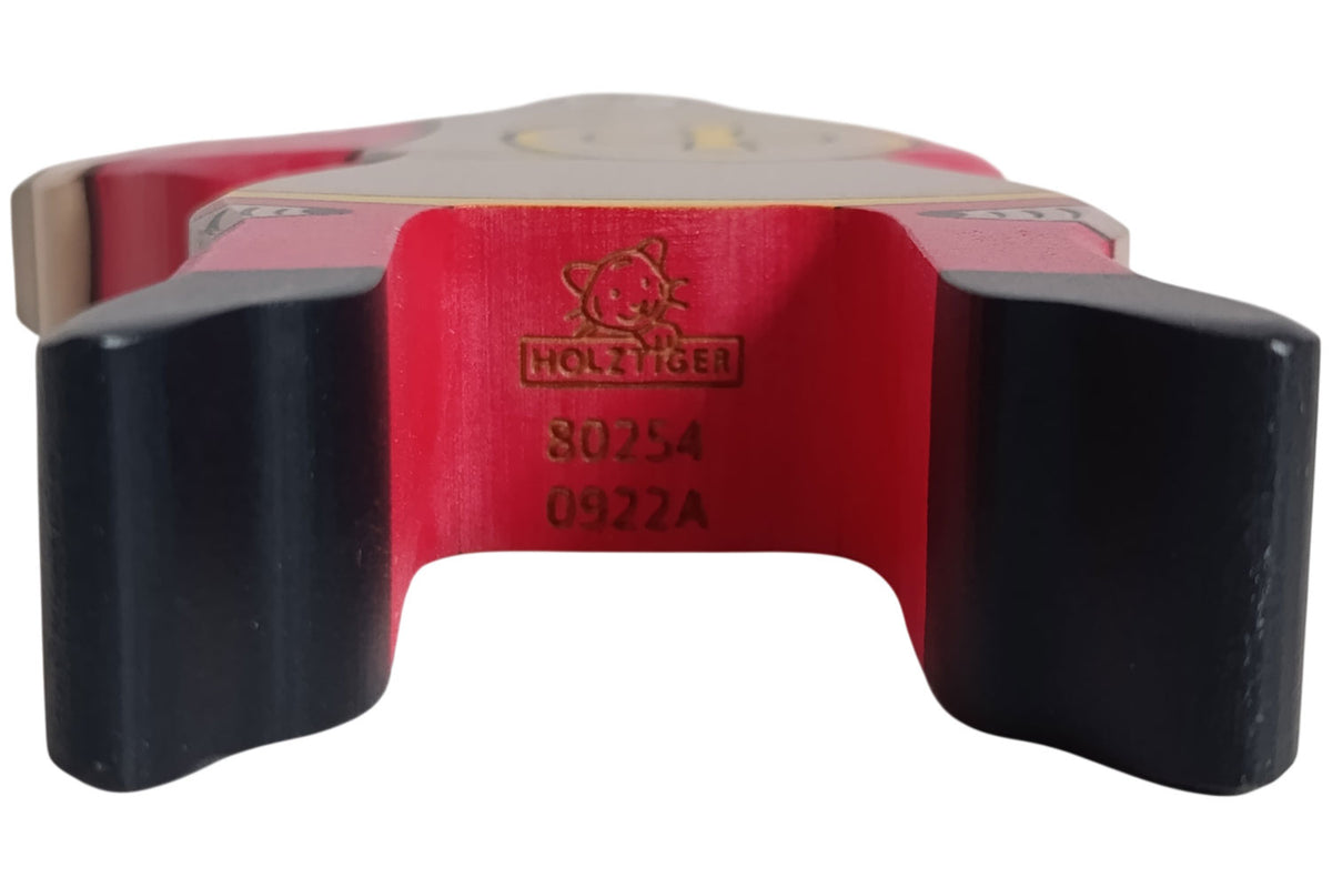 Holztiger Ritter rot reitend