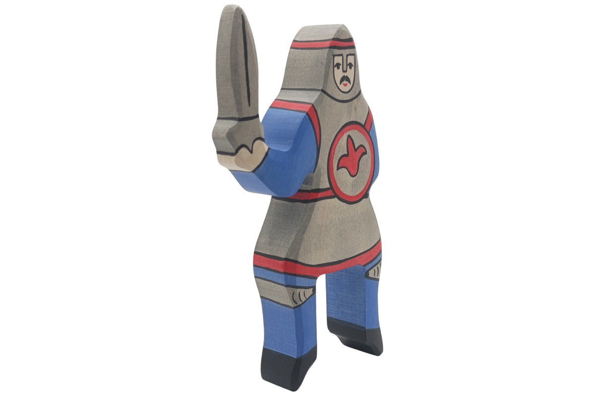 Holztiger 80255 Bleu Chevalier Équitation(Sans Cheval)Figurine en Bois Neuf ! #