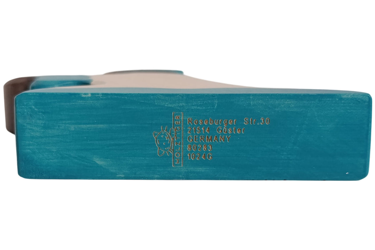 Holztiger Krippenfigur Melchior grün