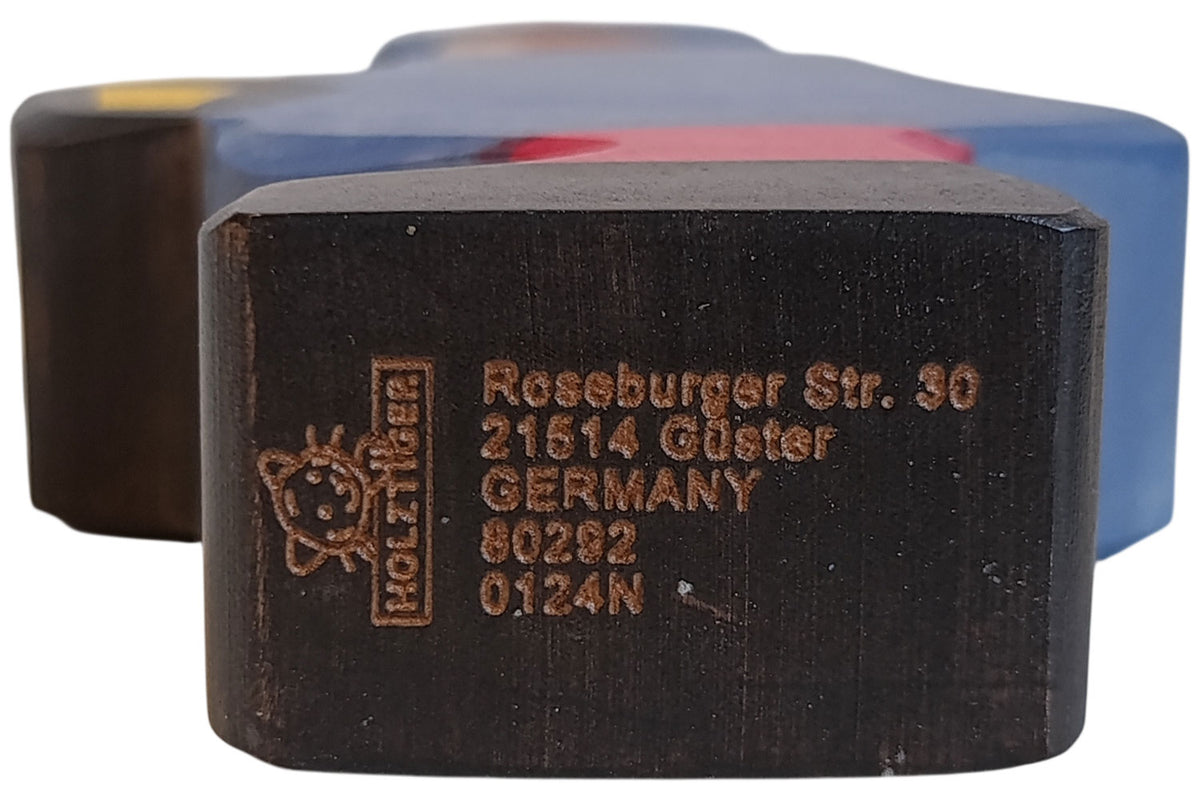 Holztiger Figur Hirte mit Lampe