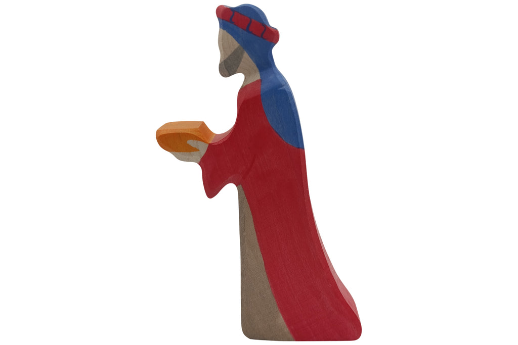 Holztiger Krippenfigur Caspar