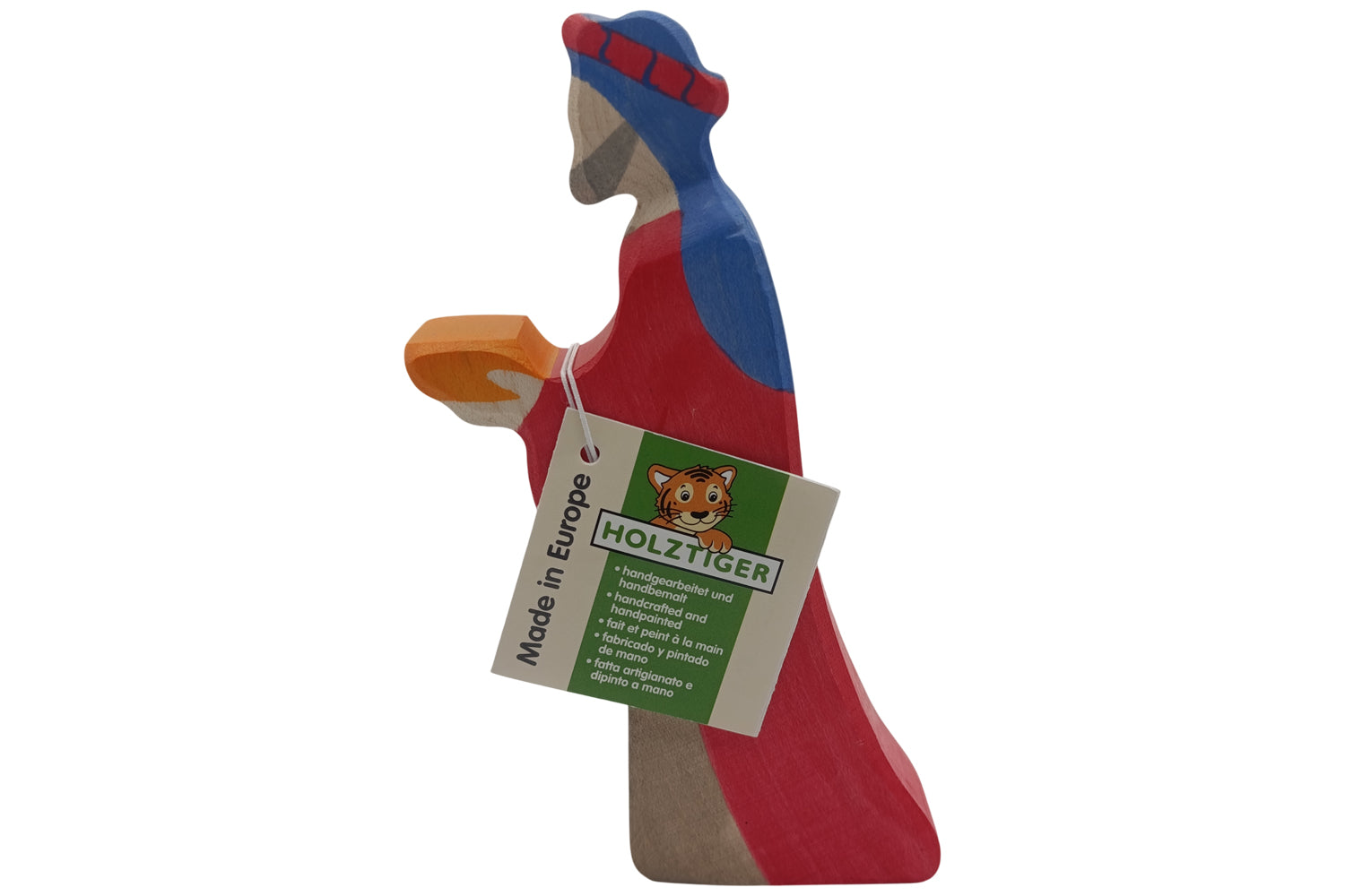 Holztiger Krippenfigur Caspar