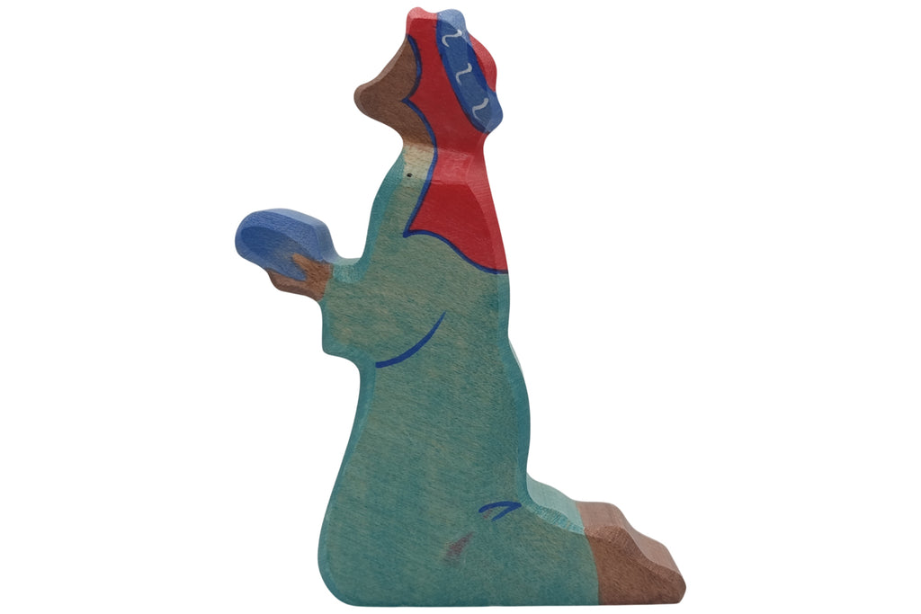Holztiger Krippenfigur Balthasar