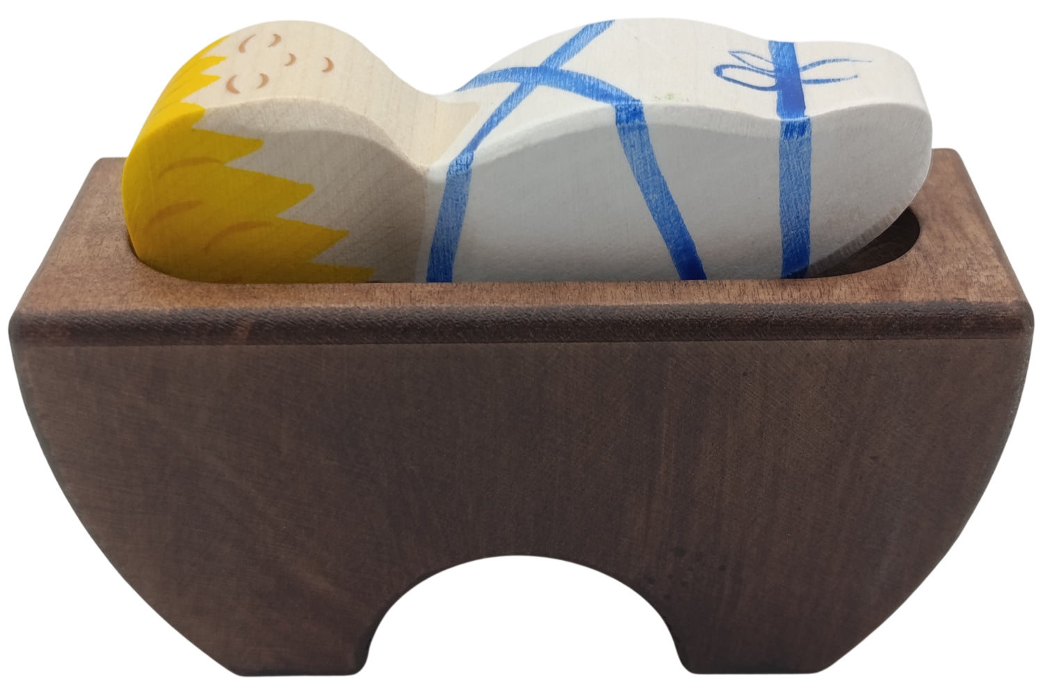 Holztiger Krippenfigur Jesuskind
