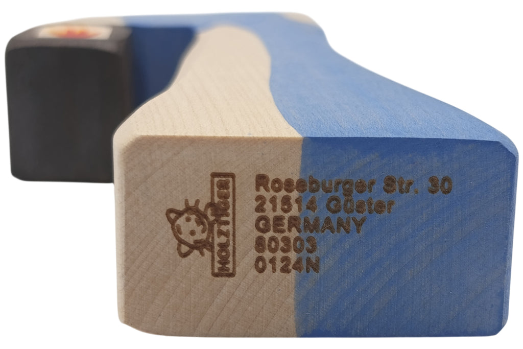Holztiger Krippenfigur Hirte mit Lampe