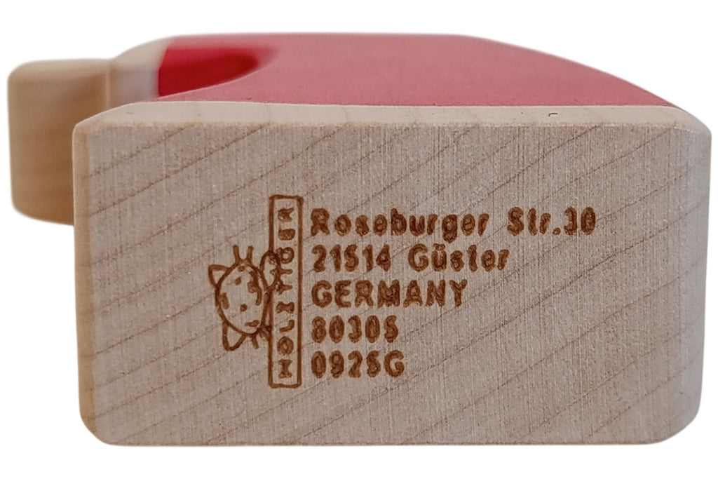 Holztiger Krippenfigur Caspar 3 rot