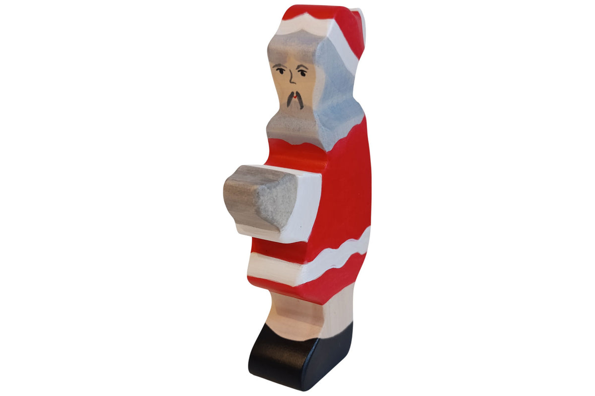 Holztiger Figur Weihnachtsmann