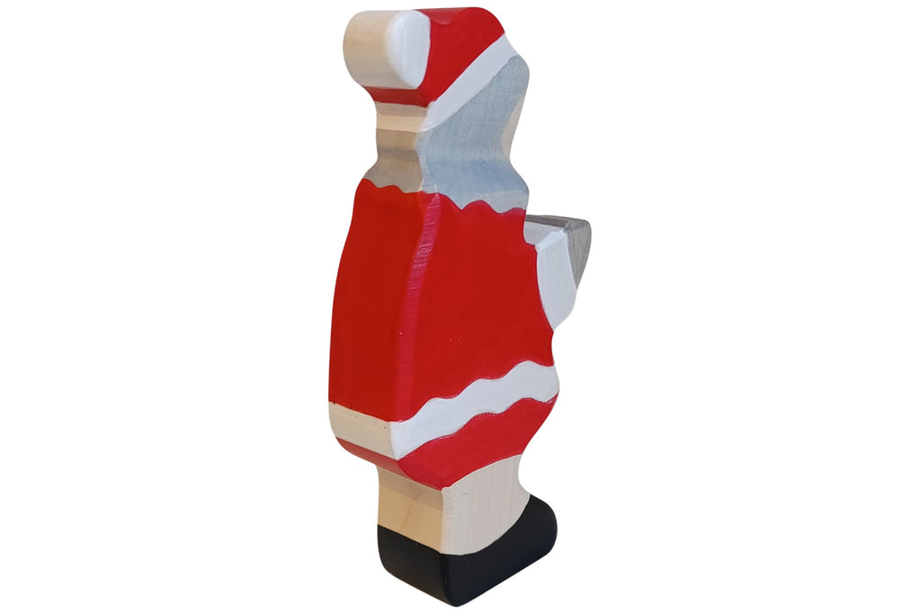 Holztiger Figur Weihnachtsmann