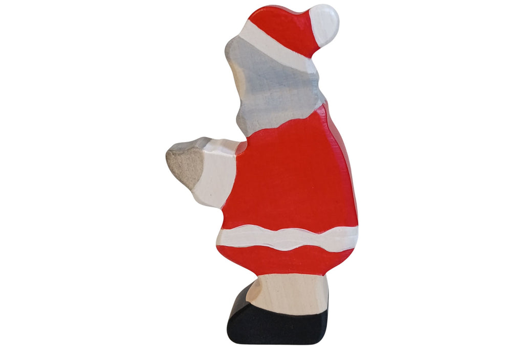 Holztiger Figur Weihnachtsmann