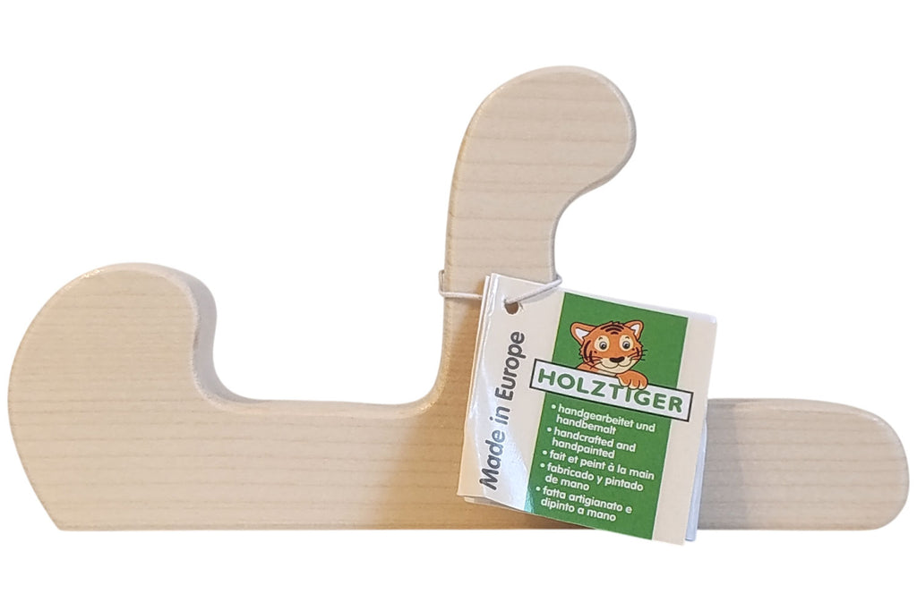 Holztiger Schlitten