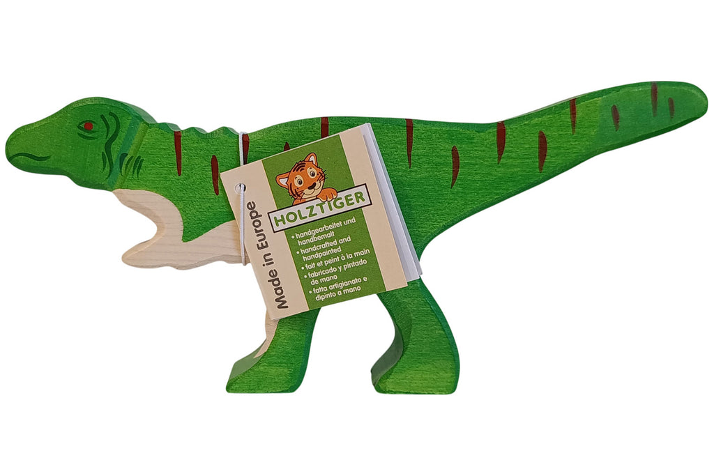 Holztiger Allosaurus grün