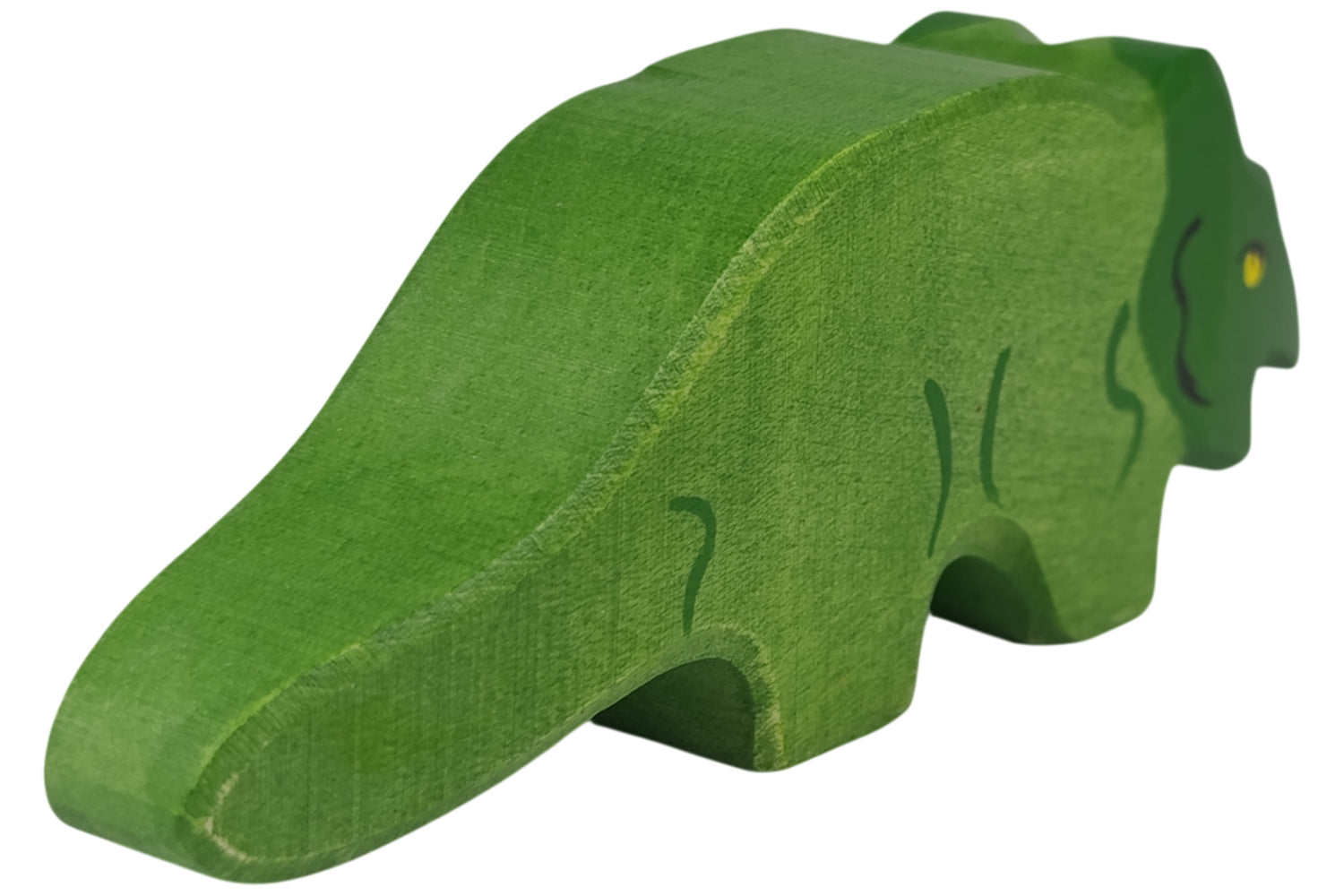 Holztiger Protoceratops grün