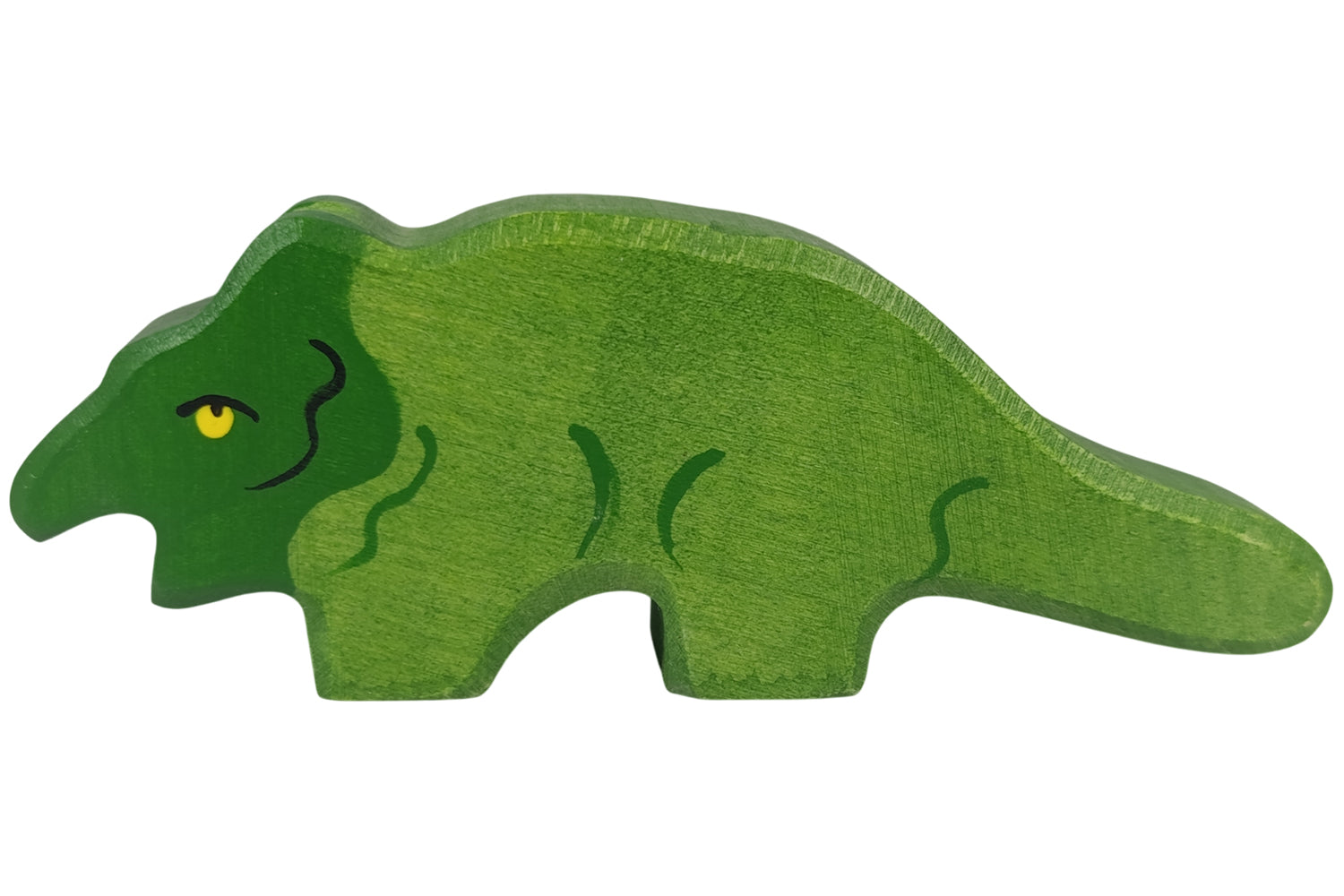 Holztiger Protoceratops grün