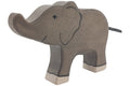 Holztiger Elefant klein Rüssel hoch