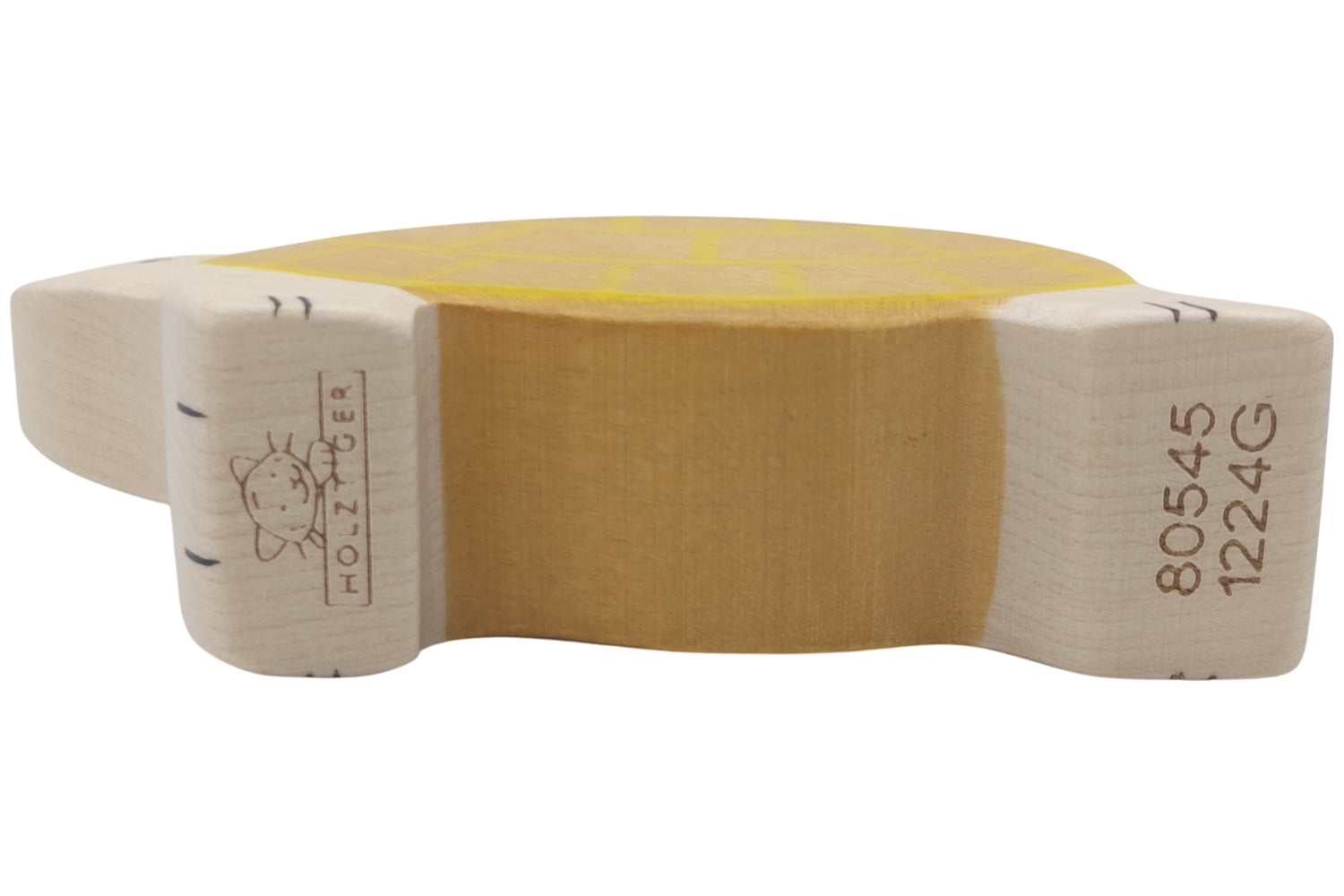 Holztiger Schildkröte braun/gelb