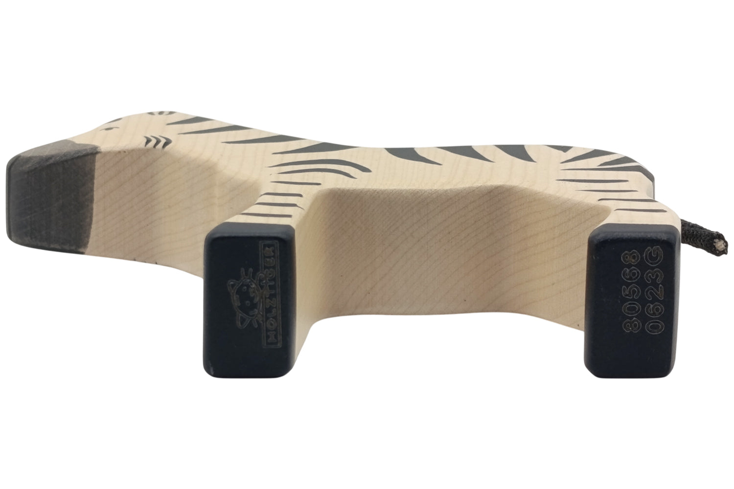 Holztiger Zebra stehend
