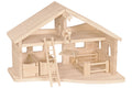 Holztiger Stall mit Seilwinde für Bauernhof
