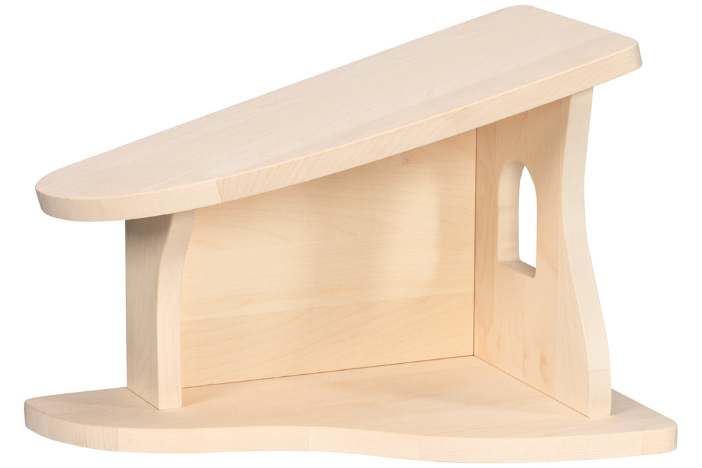Holztiger Stall / Krippe klein vormontiert