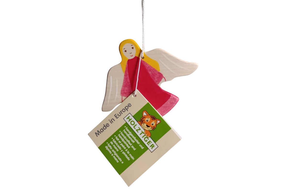 Holztiger Engel / Schutzengel rot