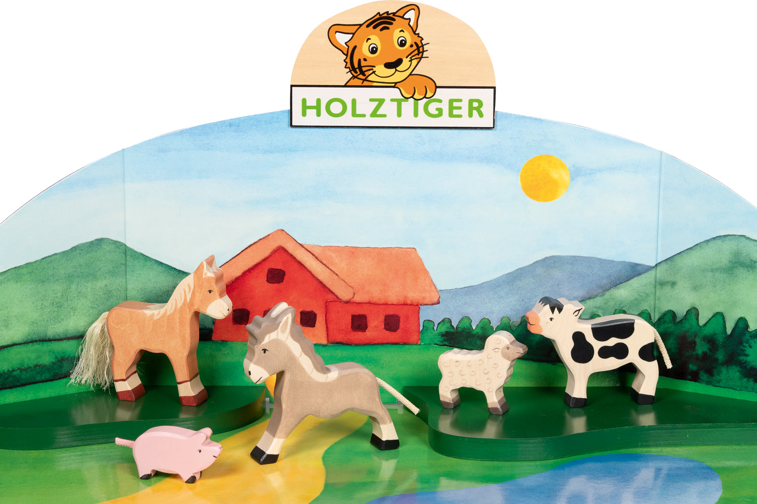 Holztiger Bauernhoftiere Set