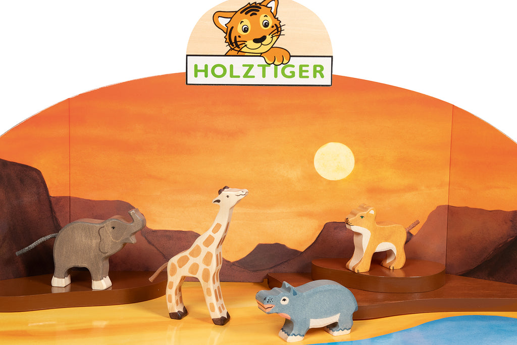 Holztiger Wilde Tiere Set