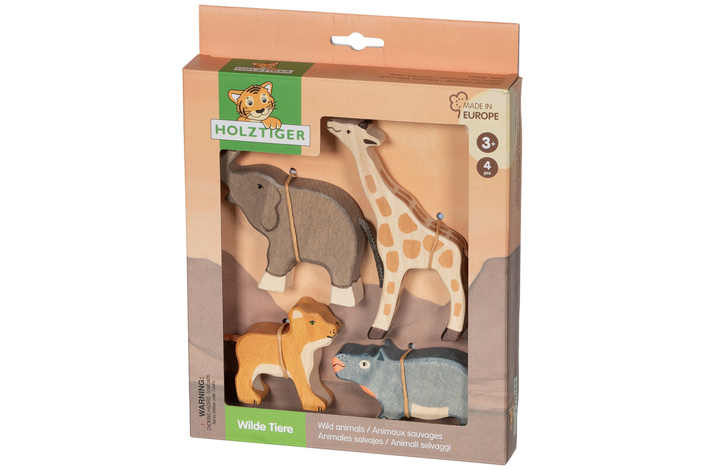 Holztiger Wilde Tiere Set