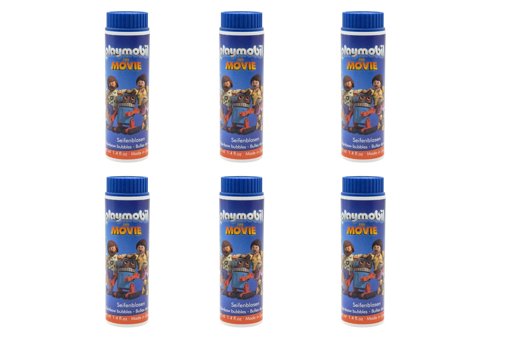 Pustefix Seifenblasen-Set "Playmobil - Der Film" (6 Stück) 42 ml