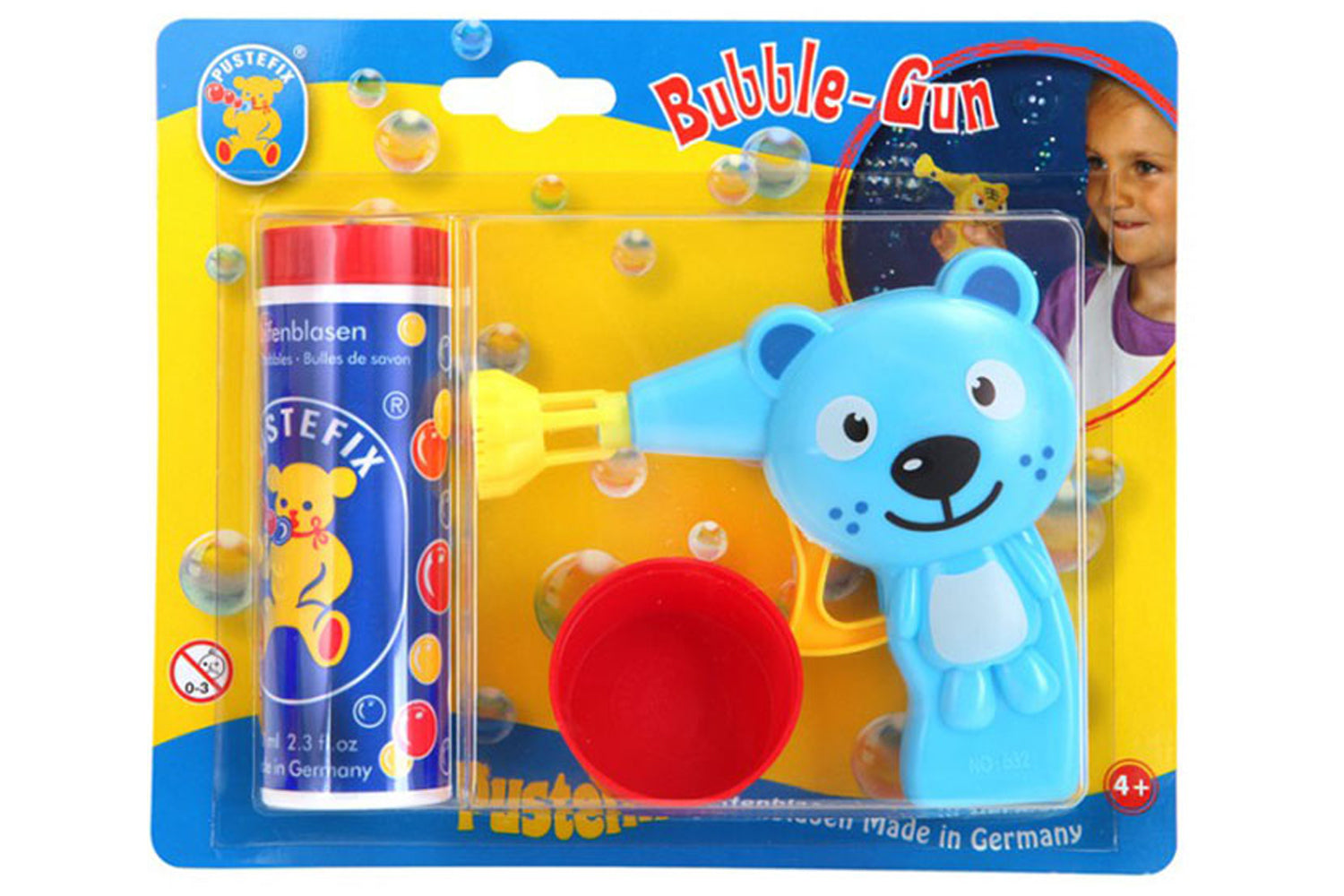 Pustefix Bubble Gun Katze blau