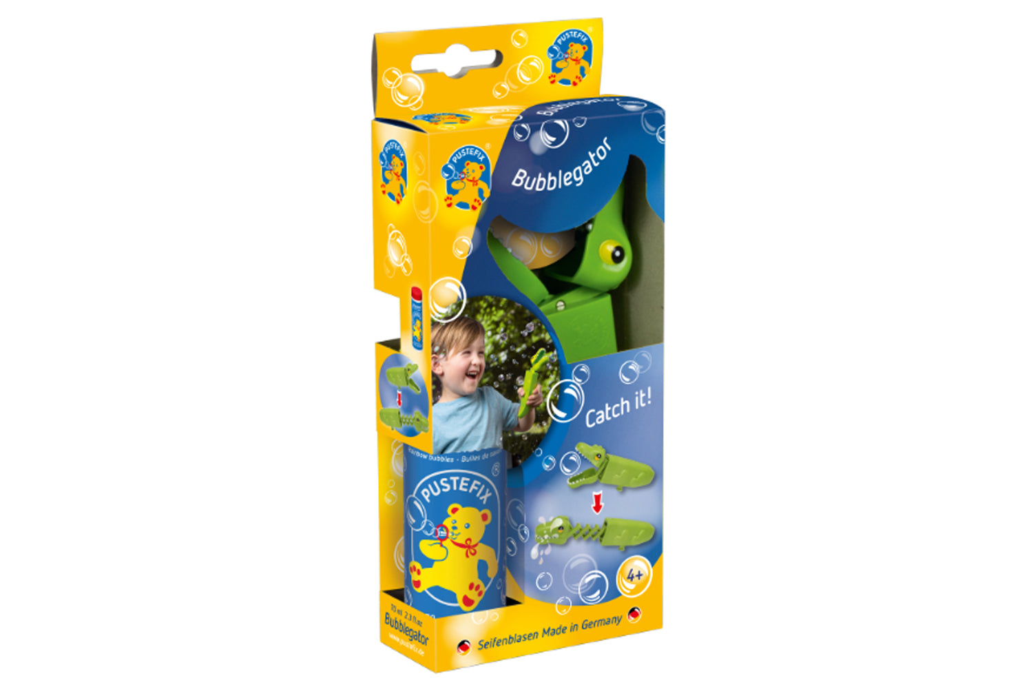 Pustefix Bubblegator mit 70 ml Seifenblasen Fluid