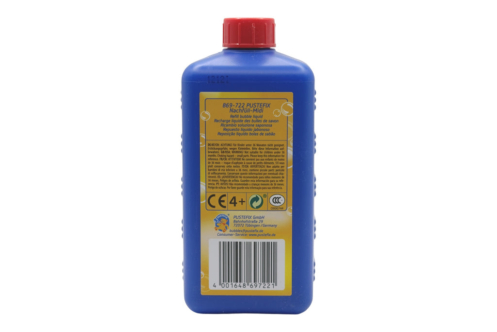 Pustefix Nachfüllflasche Seifenblasen Midi 500 ml