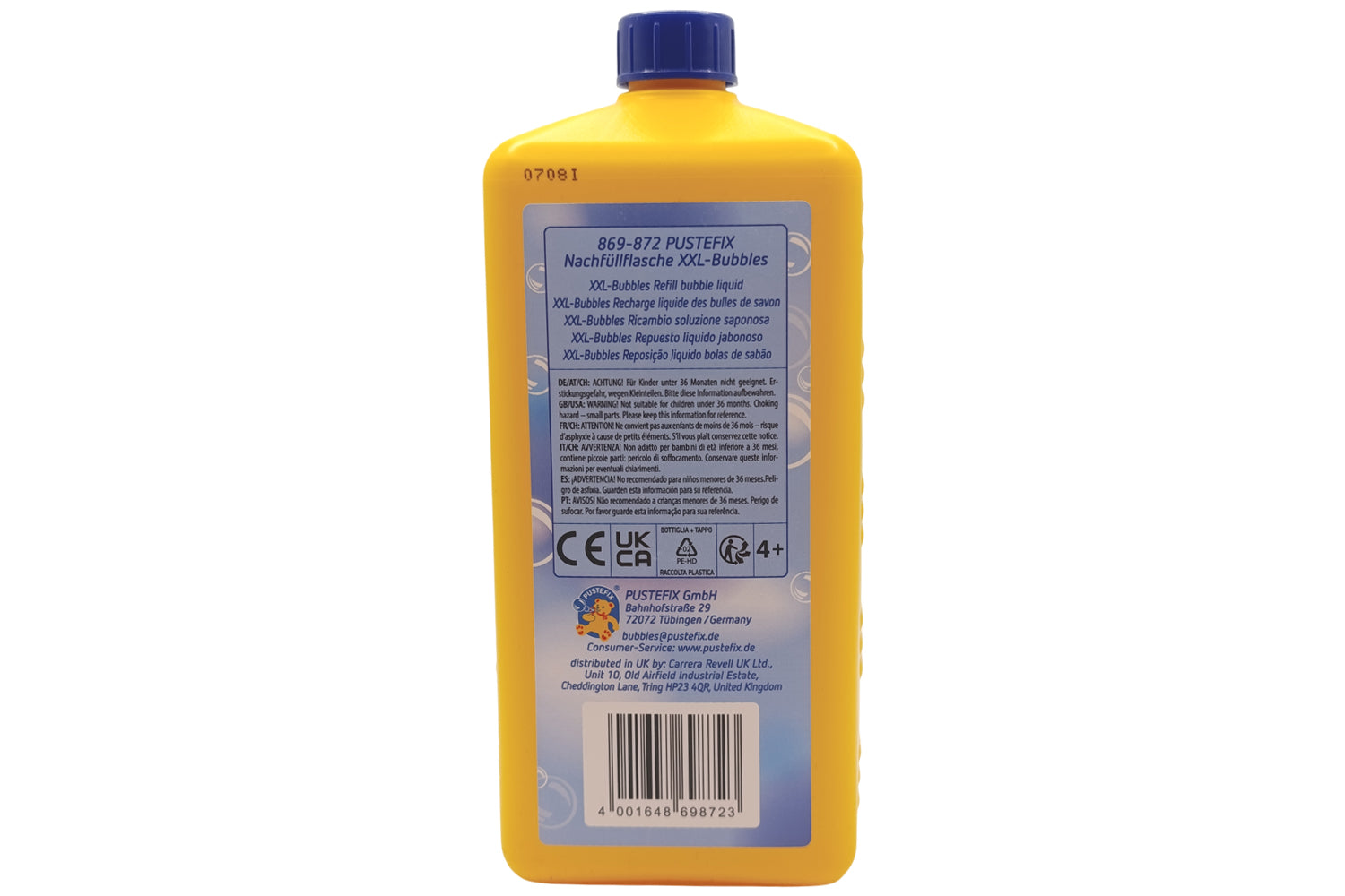 Pustefix Nachfüllflasche Seifenblasen XXL-Bubbles 1000 ml