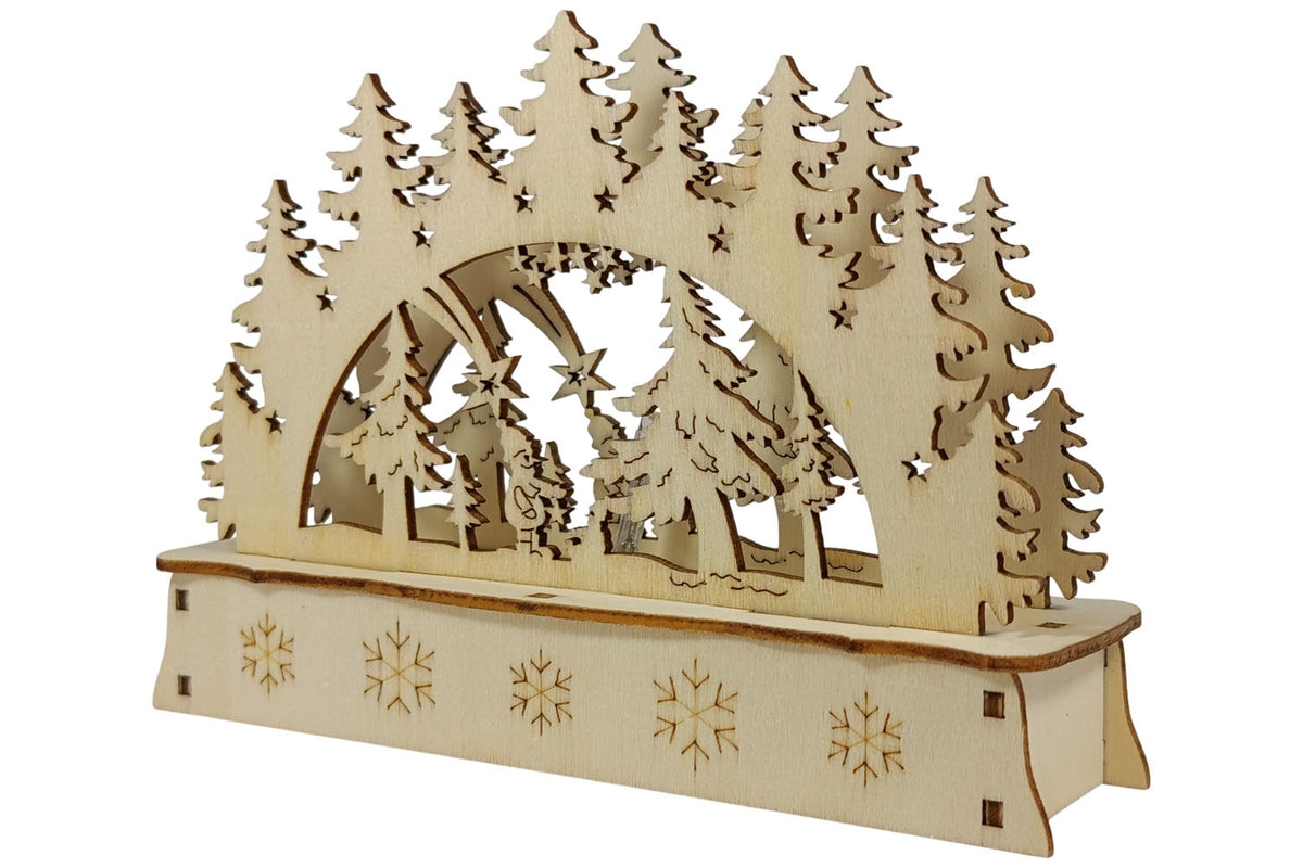 LED Mini Schwibbogen Sternschnuppe