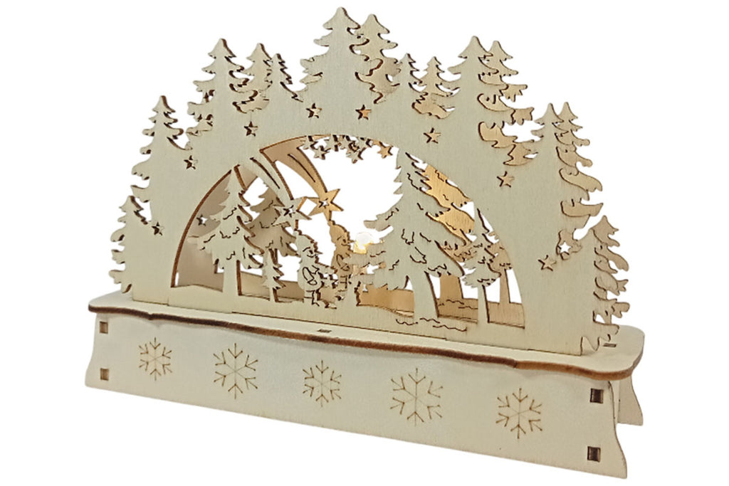 LED Mini Schwibbogen Sternschnuppe