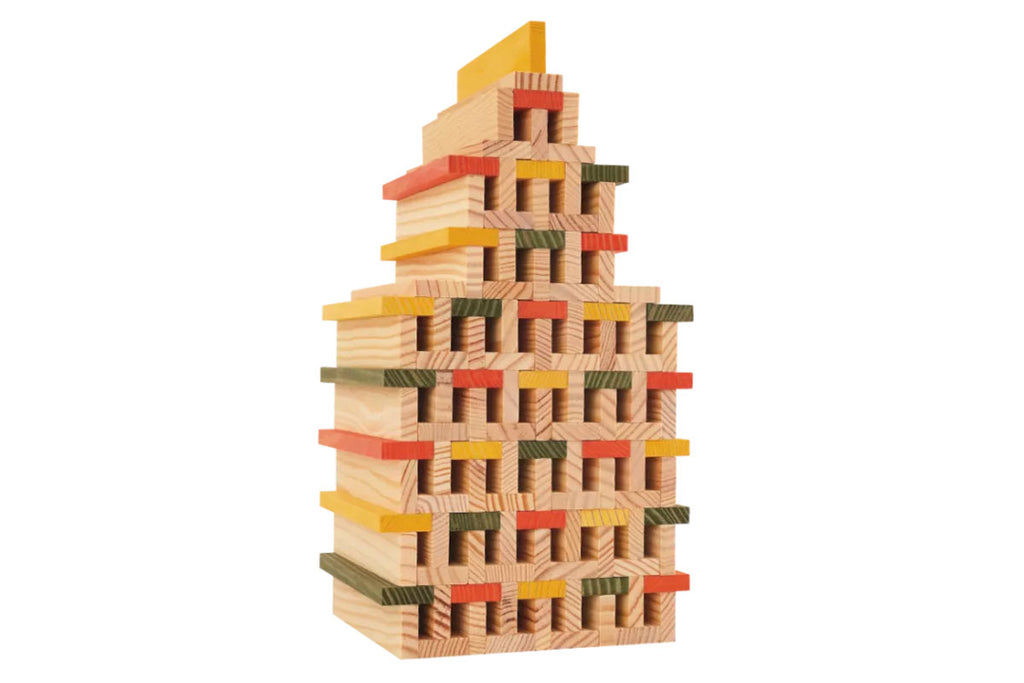 Boîte KAPLA de 200 pièces, automne, naturel, orange, jaune, vert foncé