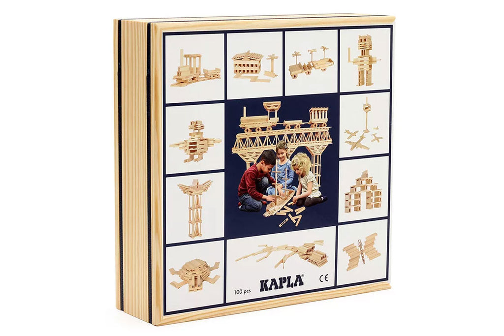 Boîte KAPLA de 100 pièces, finition naturelle