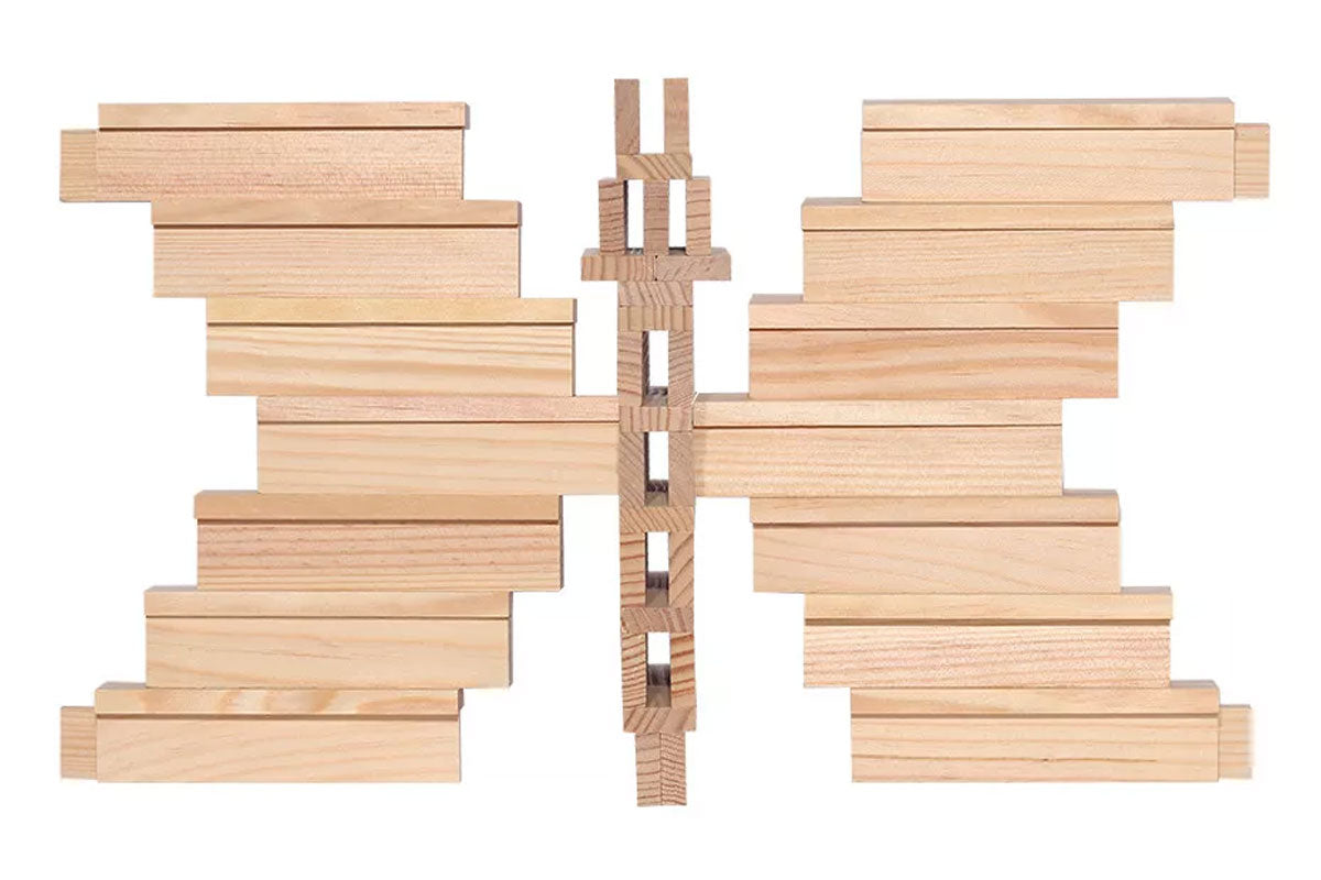 Boîte KAPLA de 100 pièces, finition naturelle