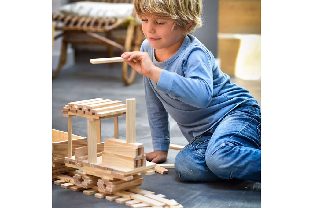Boîte KAPLA de 100 pièces, finition naturelle