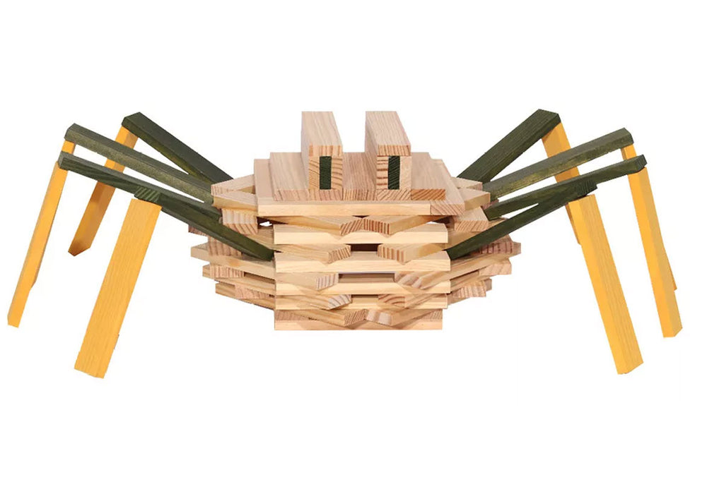 Jeu de construction KAPLA à motif araignée, boîte de 75 pièces