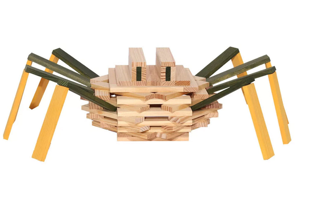 Jeu de construction KAPLA à motif araignée, boîte de 75 pièces