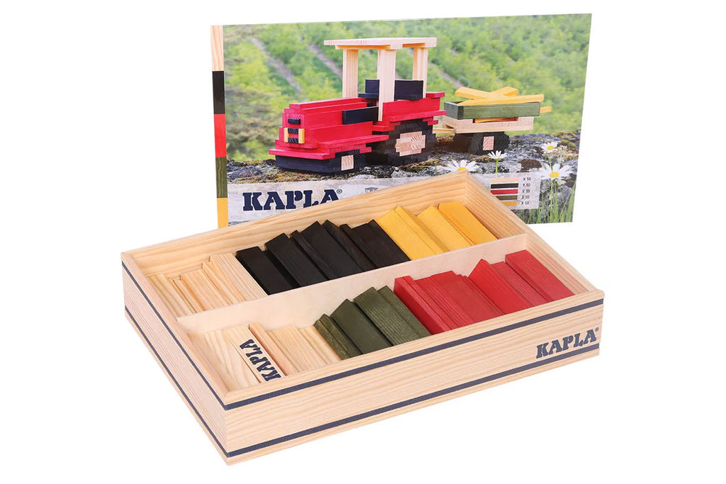 Kit de construction KAPLA Motif Tracteur 155 Boîte