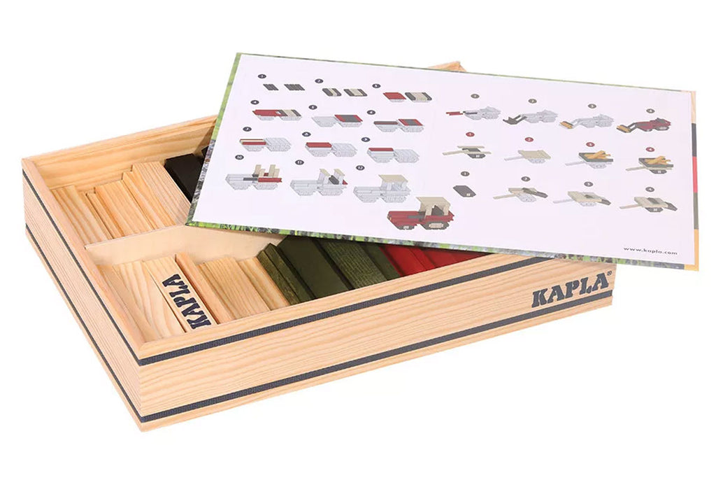 Kit de construction KAPLA Motif Tracteur 155 Boîte