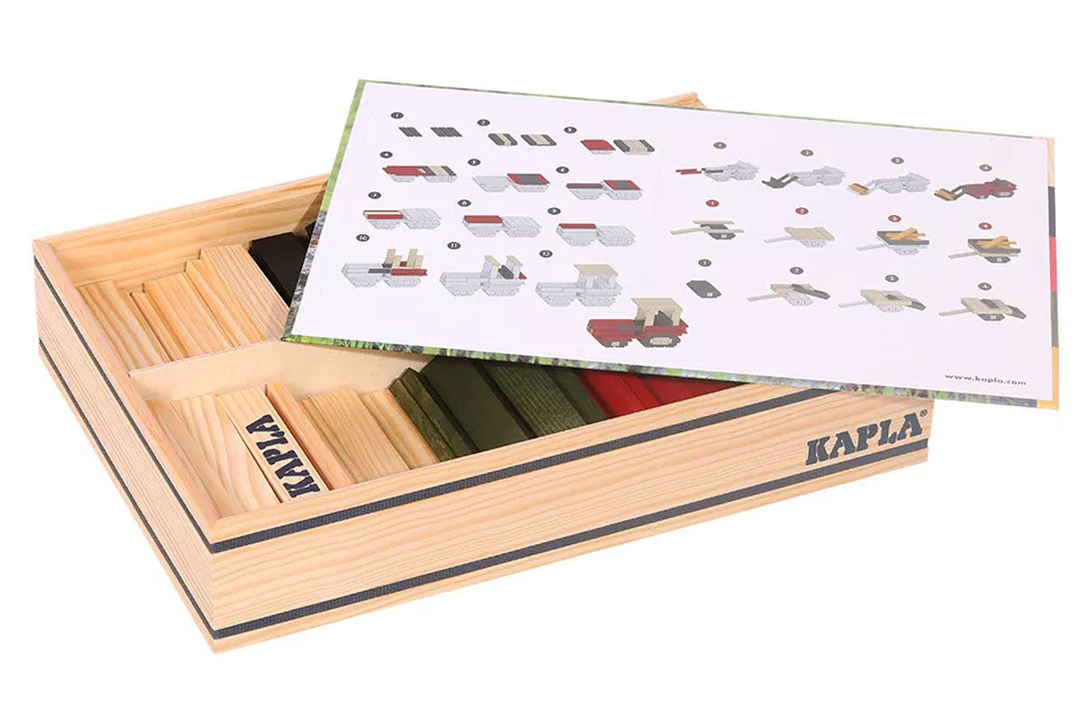 Kit de construction KAPLA Motif Tracteur 155 Boîte