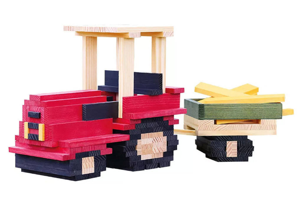 Kit de construction KAPLA Motif Tracteur 155 Boîte