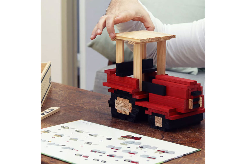 Kit de construction KAPLA Motif Tracteur 155 Boîte