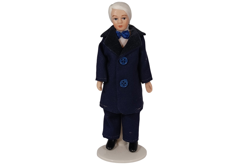 Sa-Maison DP190 Poupée " Opa Avec Bleus Costume " 1:12 pour Maison de Neuf ! #