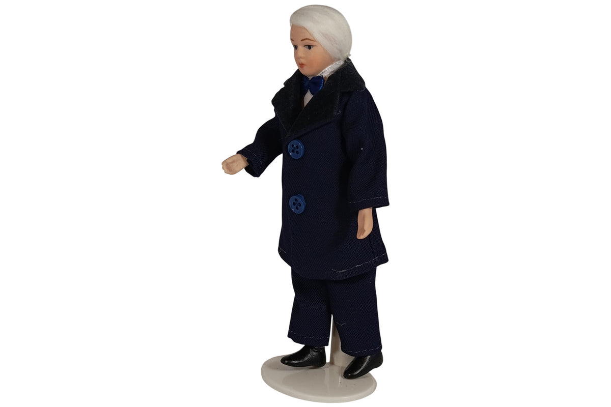 Sa-Maison DP190 Poupée " Opa Avec Bleus Costume " 1:12 pour Maison de Neuf ! #
