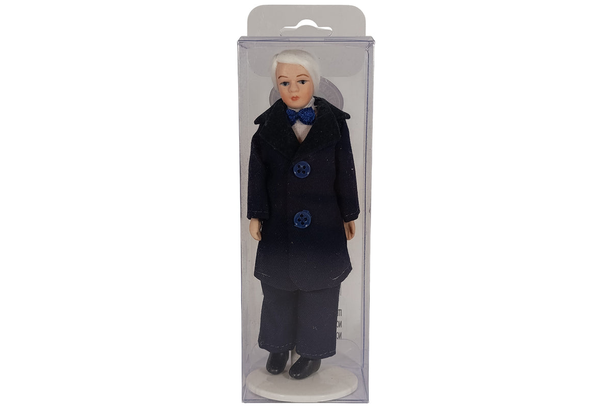 Sa-Maison DP190 Poupée " Opa Avec Bleus Costume " 1:12 pour Maison de Neuf ! #